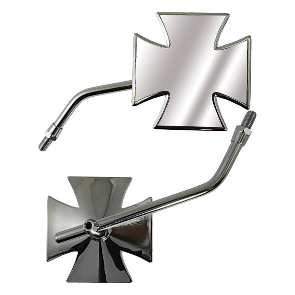 bike it Bike it maltese cross universal chrome mirrors 